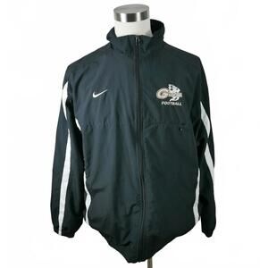 Geneva Football Mens Mesh Lined Full Zip Black Jacket Nike XL